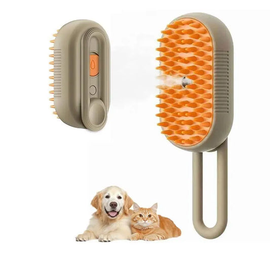 Transform Your Pet's Grooming Routine with the 3-in-1 Adjustable Steam Brush – Effortless Hair Removal & Deep Cleansing!
